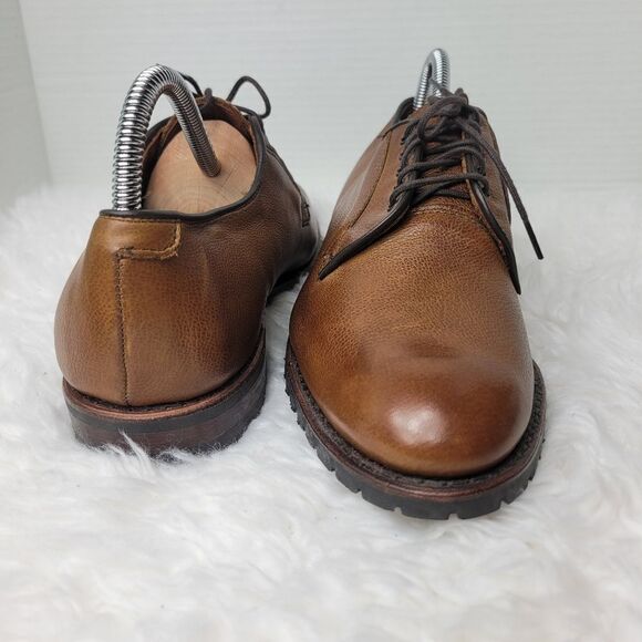 Allen Edmonds San Marco Mens 8 Brown Pebbled Leather Dress Shoes 5722 - Picture 7 of 11